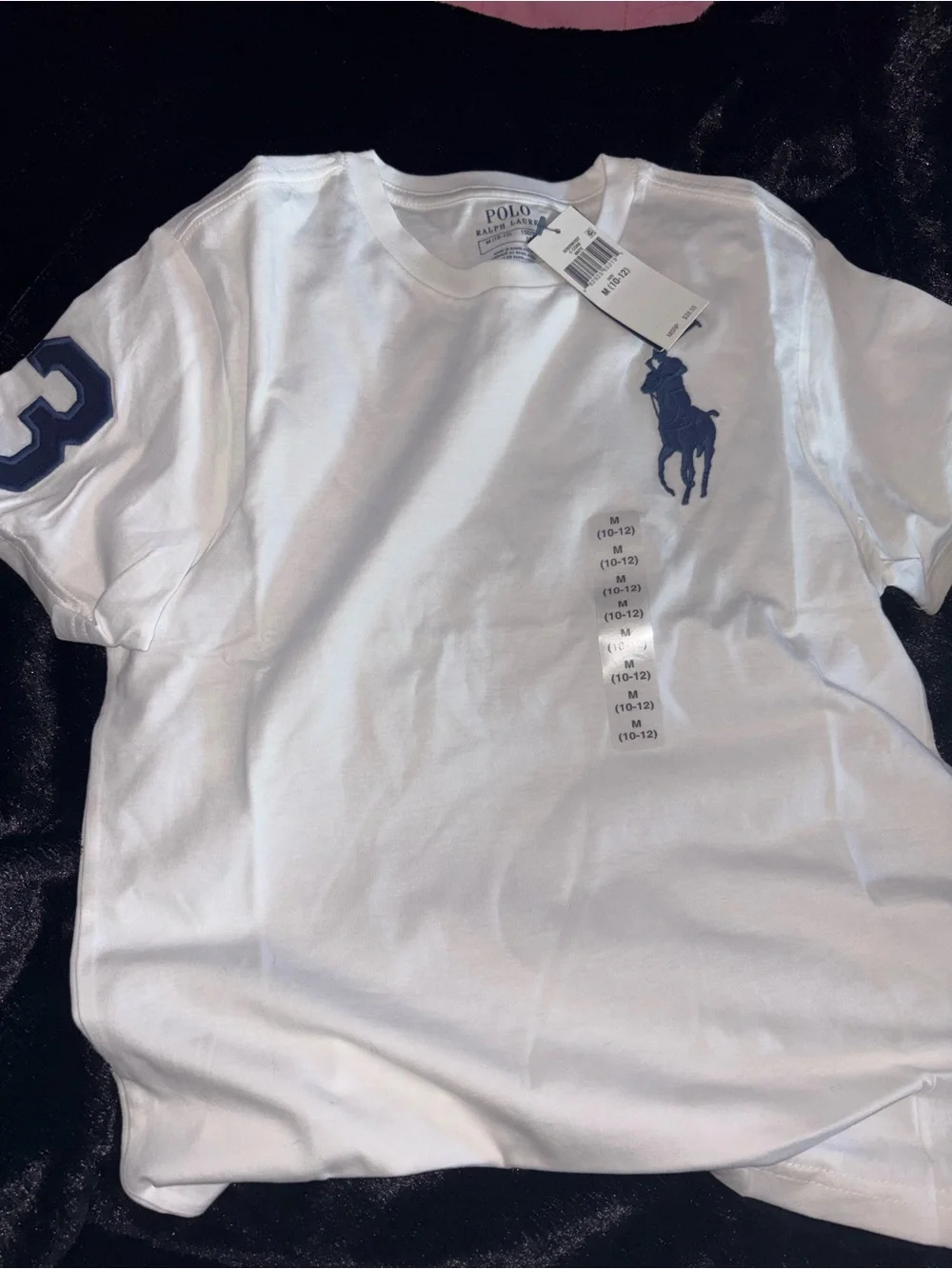 2 Ralph Lauren Boys' Blue AND white Short-Sleeve Polo Tee NWT